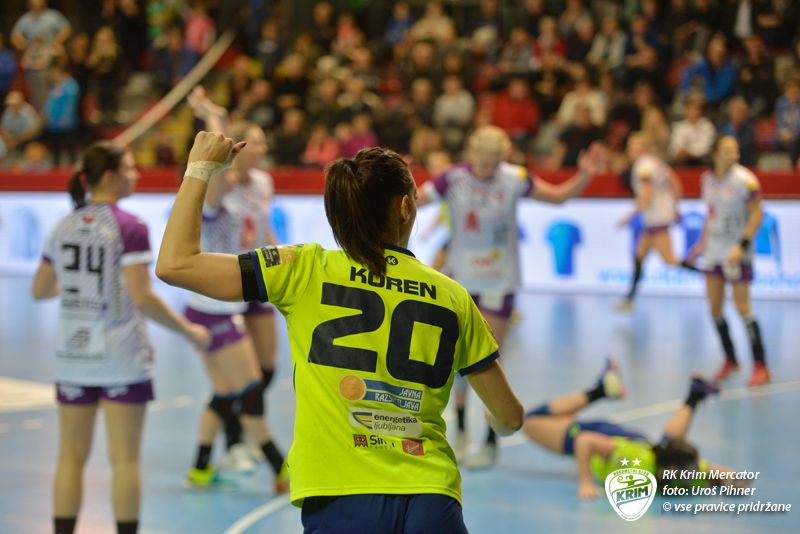 Alja Koren bo danes glavni adut aktualnih državnih prvakinj. Foto: Uroš Pihner/RK Krim Mercator
