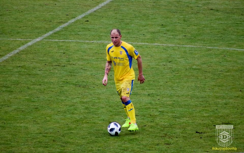 Senijad Ibričić je bil danes zelo pomemben člen domžalskega moštva. Foto: NK Domžale