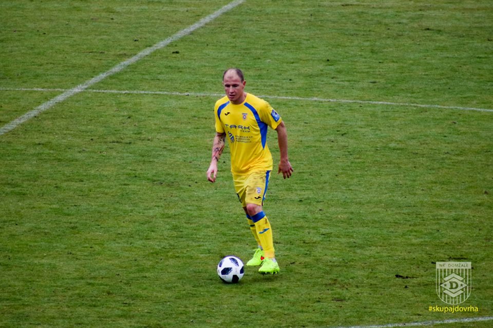 Senijad Ibričić je bil danes zelo pomemben člen domžalskega moštva. Foto: NK Domžale