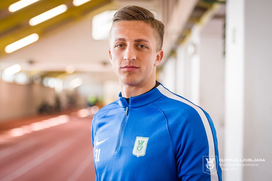 Aljaž Ivačič v prvem polčasu ni imel večjega dela. Foto: SPS/NK Olimpija Ljubljana