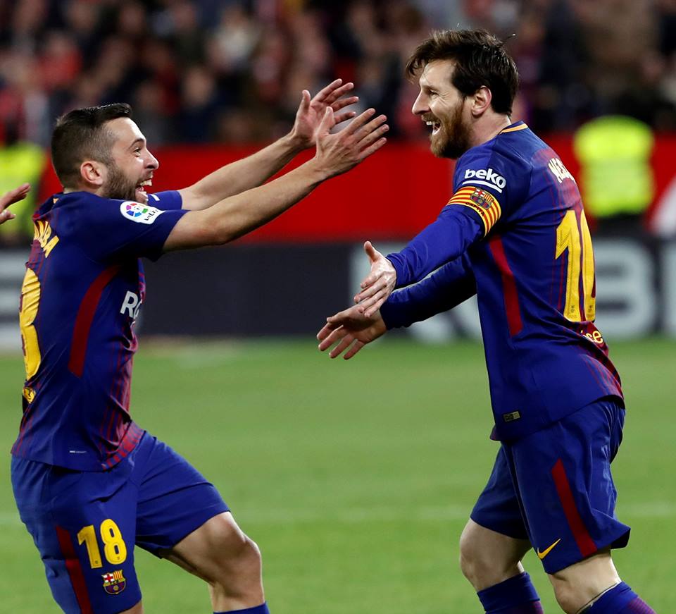 Lionel Messi je naravnost zablestel na sobotnem obračunu proti Sevilli. Foto: FC Barcelona